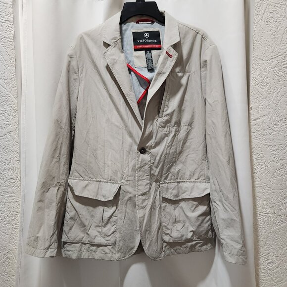 Victorinox Cream Colored Utility Travel Blazer jacket - Picture 1 of 3